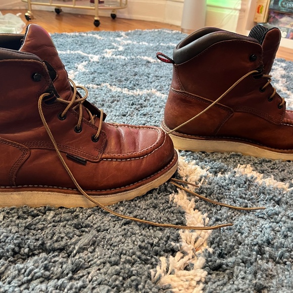 Red Wing Traction Tred 405 Moc Toe Waterproof Work Boots Mens Size 9 - Picture 5 of 7